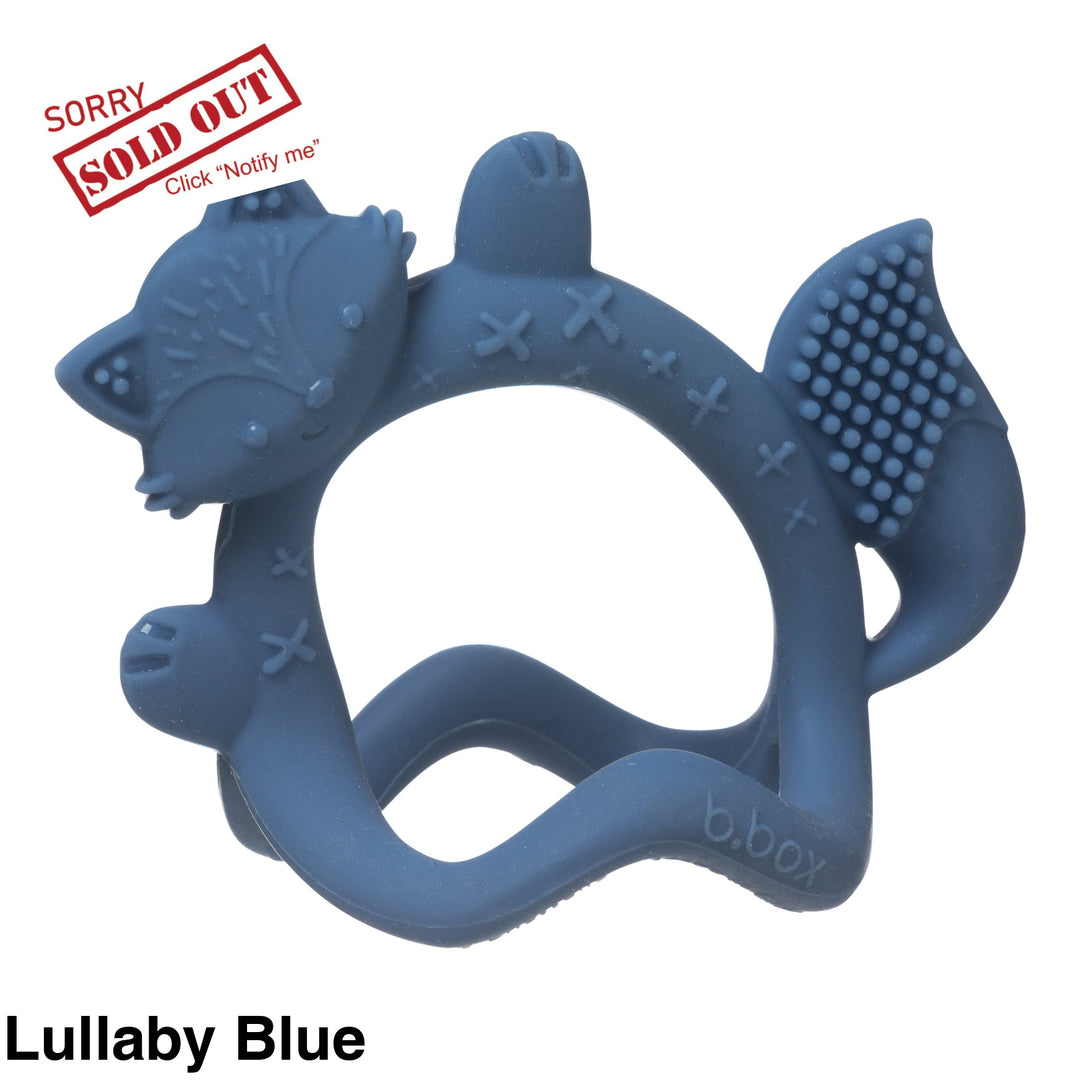 B.box Wrist Teether Lullaby Blue