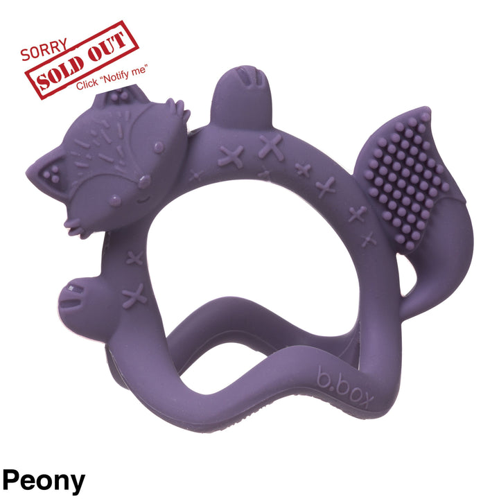 B.box Wrist Teether Peony