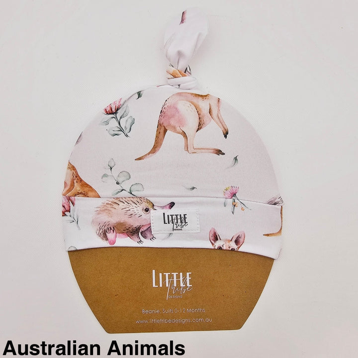 Bamboo Baby Beanie - Assorted Australian Animals Beanies & Topknot Headbands