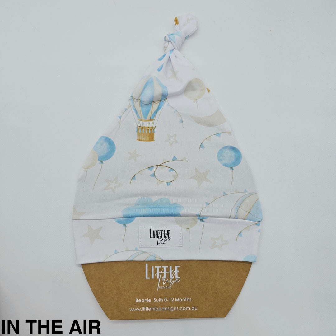 Bamboo Baby Beanie - Assorted In The Air Beanies & Topknot Headbands