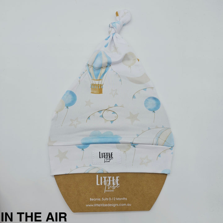 Bamboo Baby Beanie - Assorted In The Air Beanies & Topknot Headbands