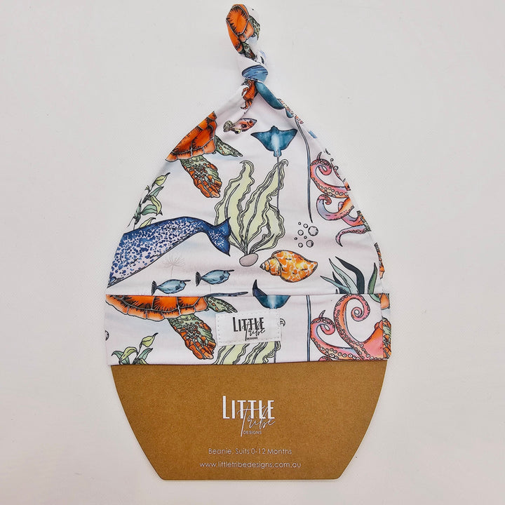 Bamboo Baby Beanie - Assorted Sea Life Beanies & Topknot Headbands