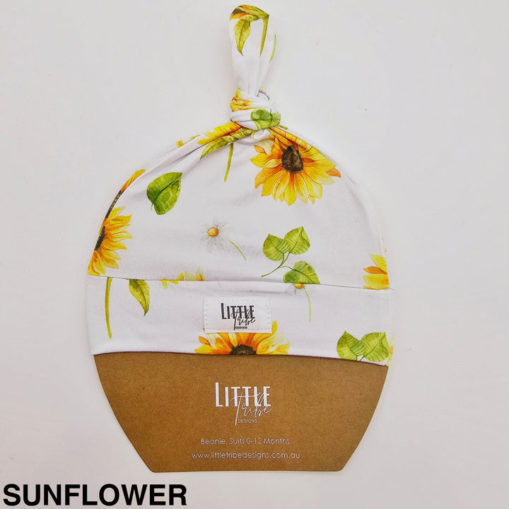 Bamboo Baby Beanie - Sunflower Beanies & Topknot Headbands