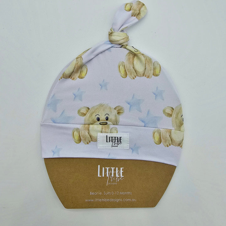 Bamboo Baby Beanie - Assorted Teddy Bears Beanies & Topknot Headbands
