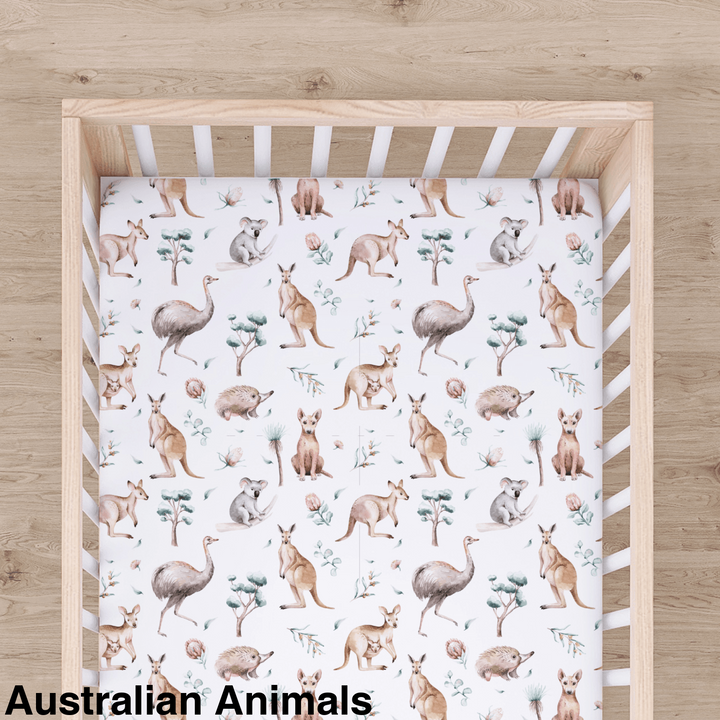 Australian animal cot sheets best sale