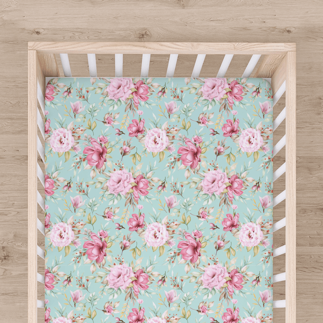 Bamboo Cot Sheet - Assorted Camellia Wraps