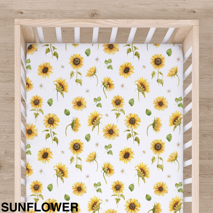 Bamboo Cot Sheet - Assorted Sunflower Wraps