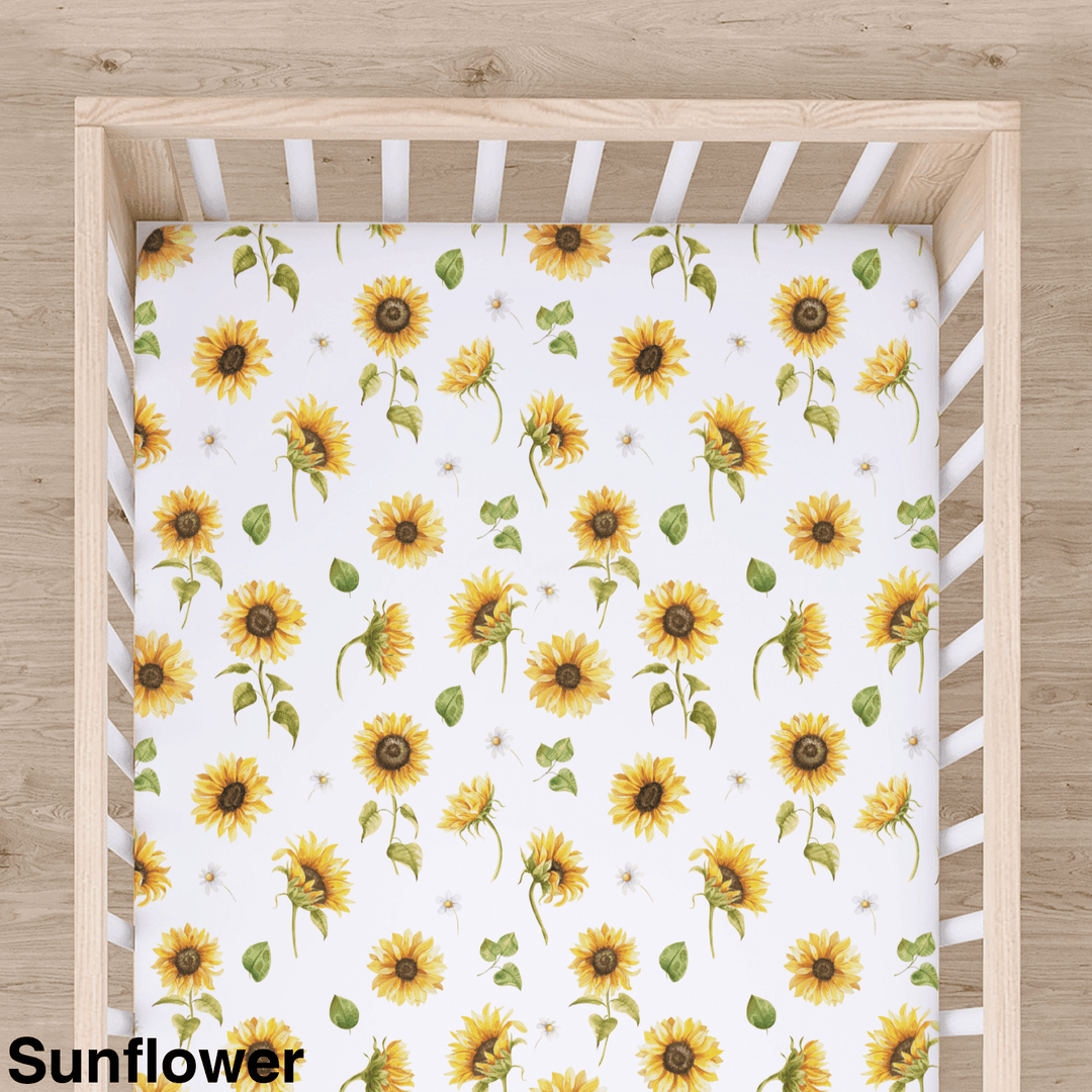 Bamboo Cot Sheet - Assorted Sunflower Wraps