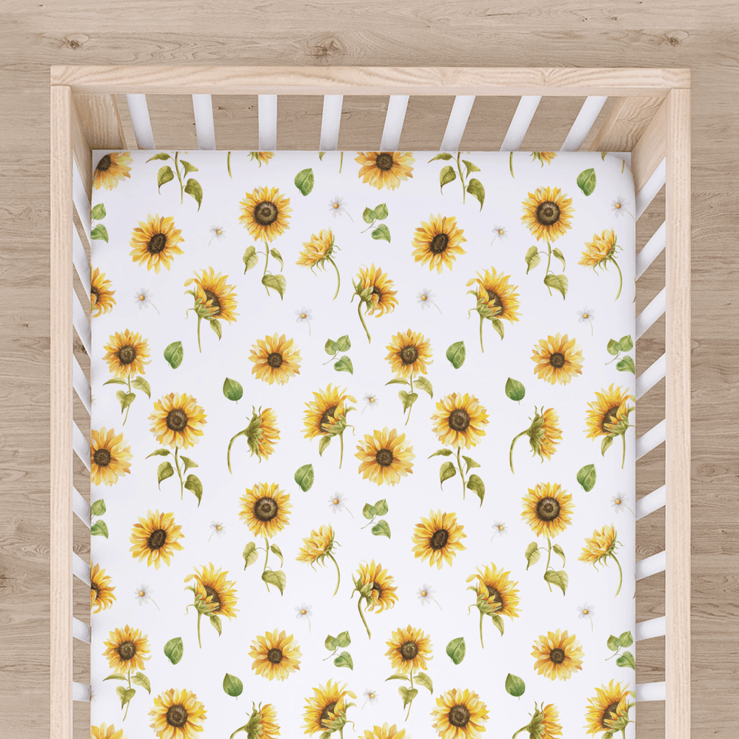 Bamboo Cot Sheet - Assorted Sunflower Wraps
