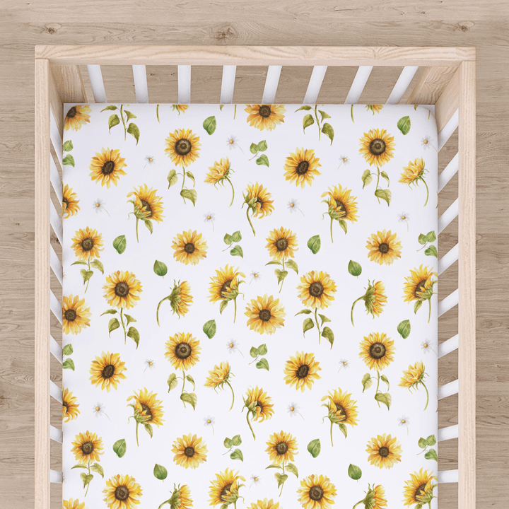 Bamboo Cot Sheet - Assorted Sunflower Wraps