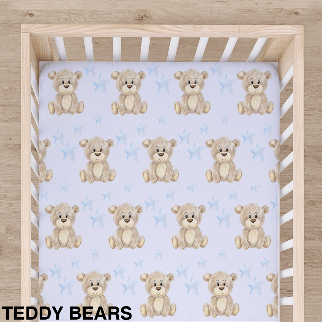Bamboo Cot Sheet - Assorted Teddy Bears Wraps