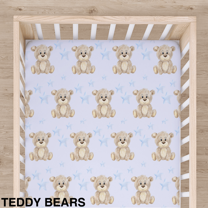 Bamboo Cot Sheet - Assorted Teddy Bears Wraps