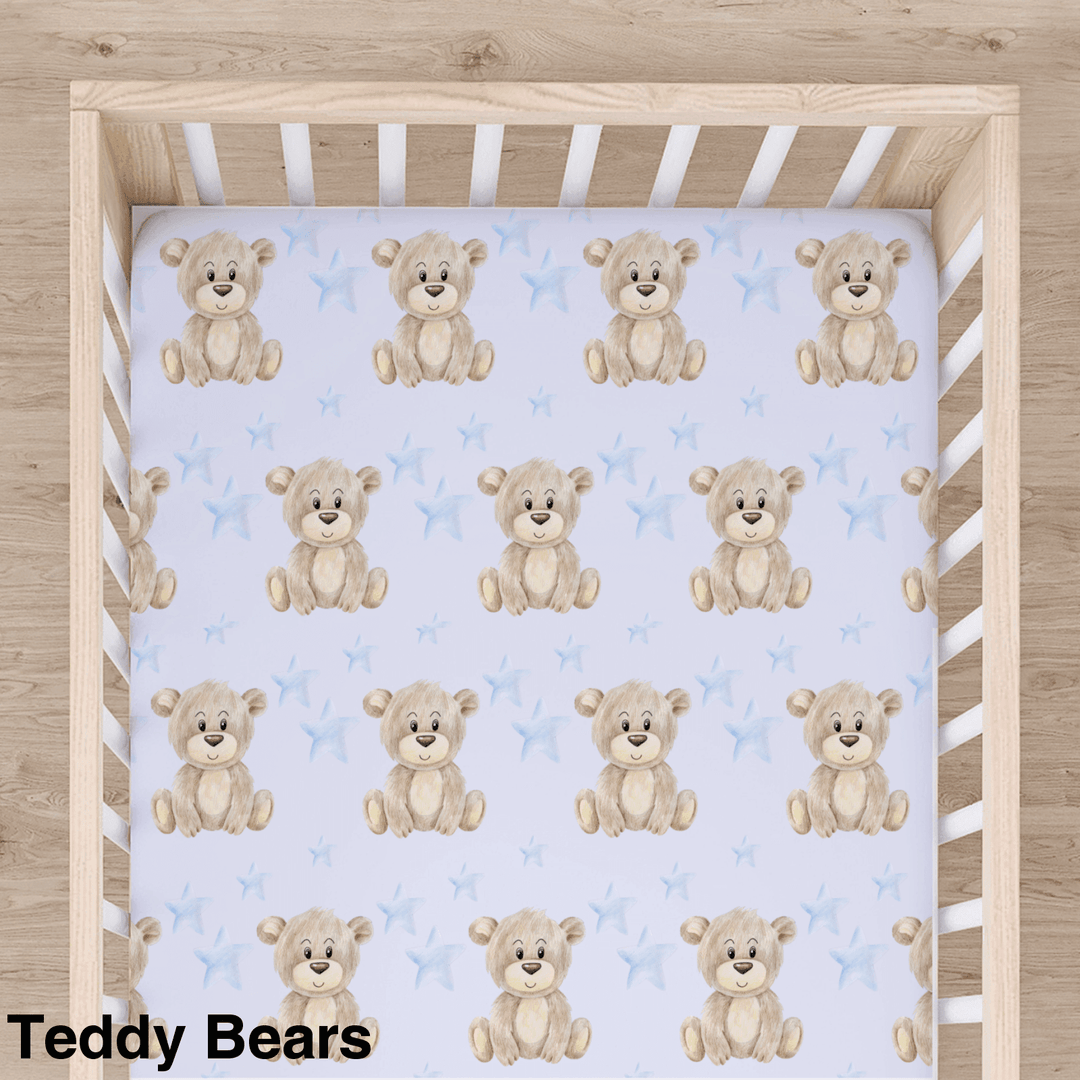 Bamboo Cot Sheet - Assorted Teddy Bears Wraps