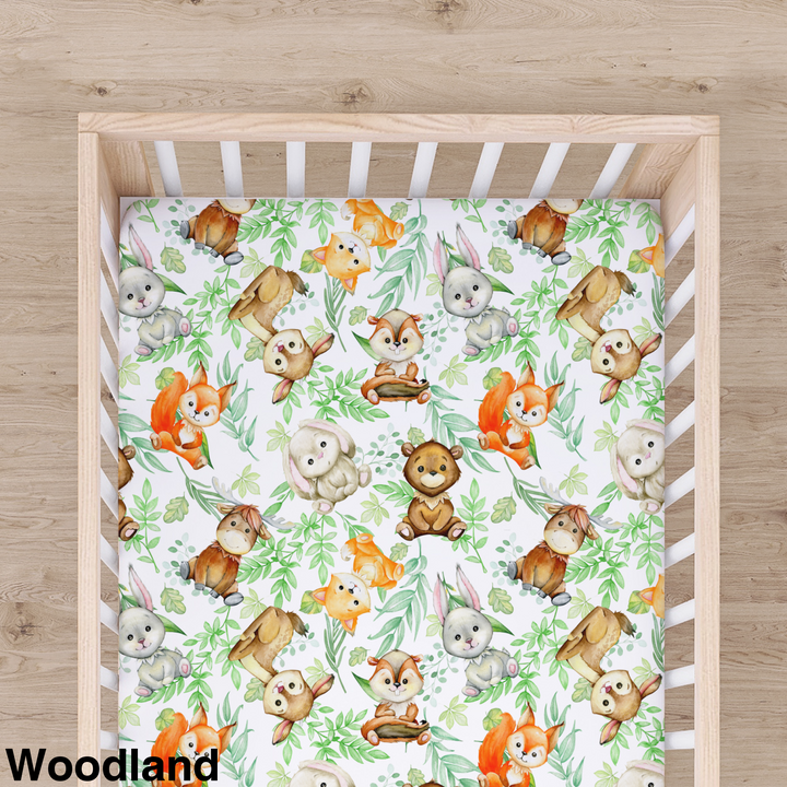 Bamboo Cot Sheet - Assorted Woodland Wraps