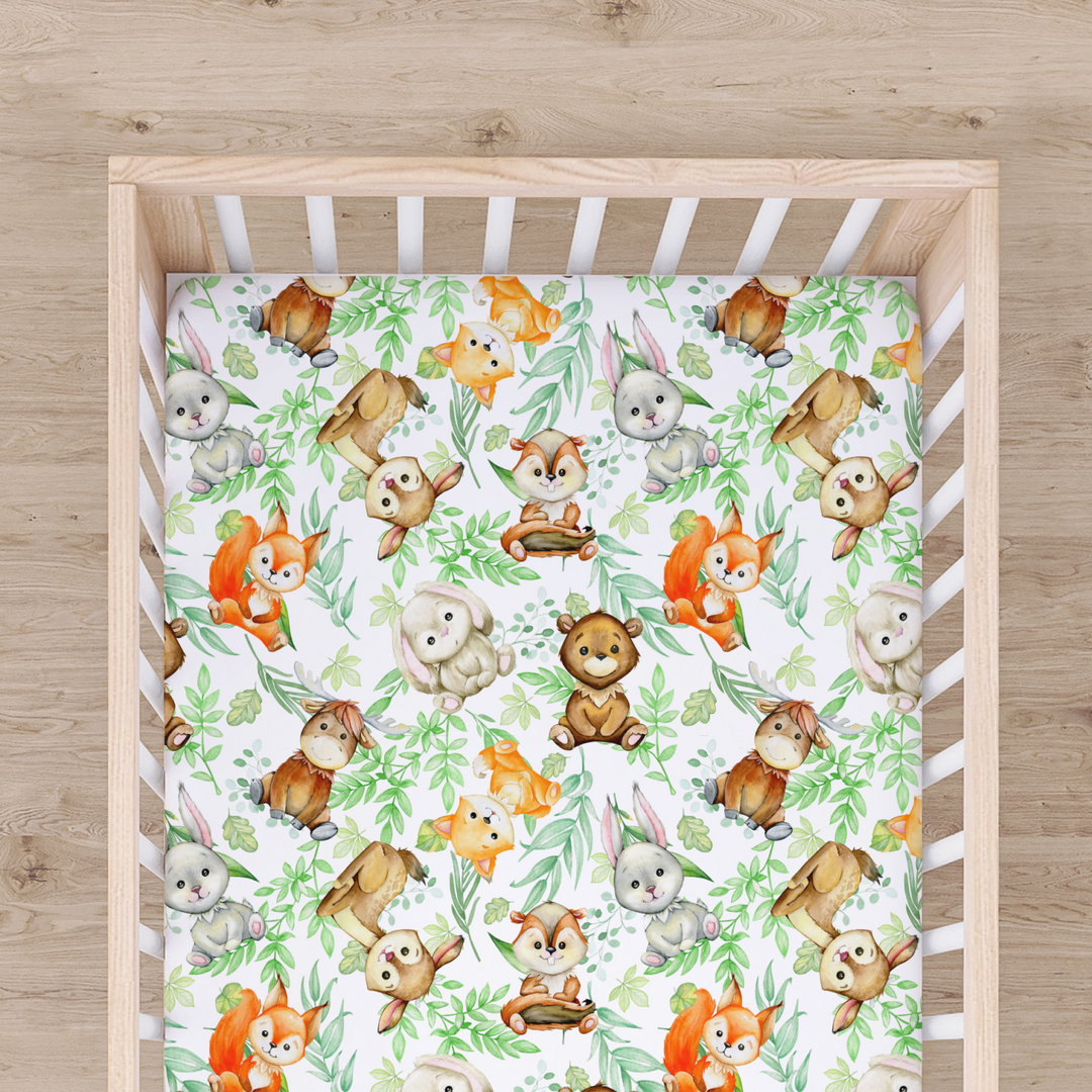 Bamboo Cot Sheet - Assorted Woodland Wraps