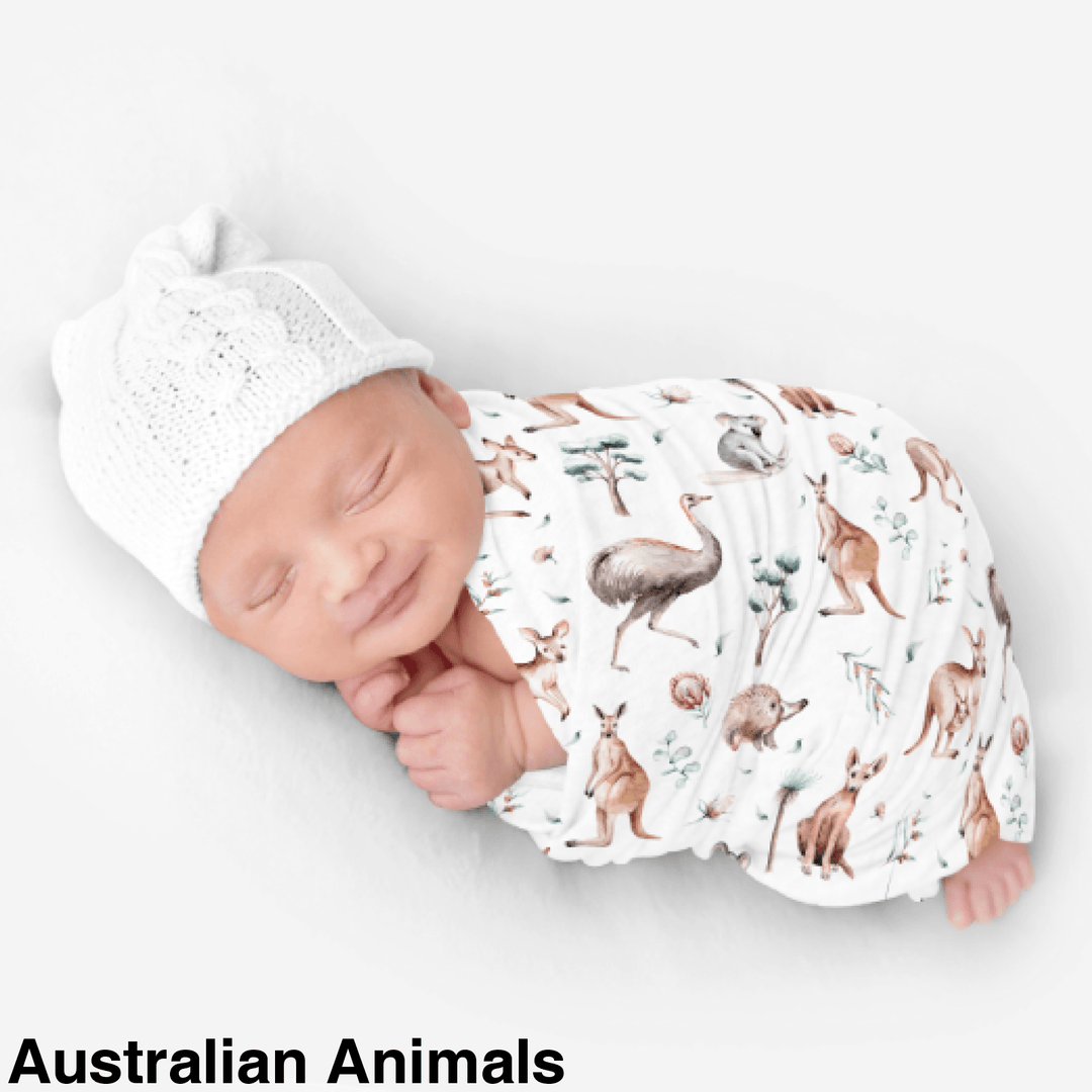 Bamboo Snuggle Stretch Wrap - Assorted Australian Animals Wraps