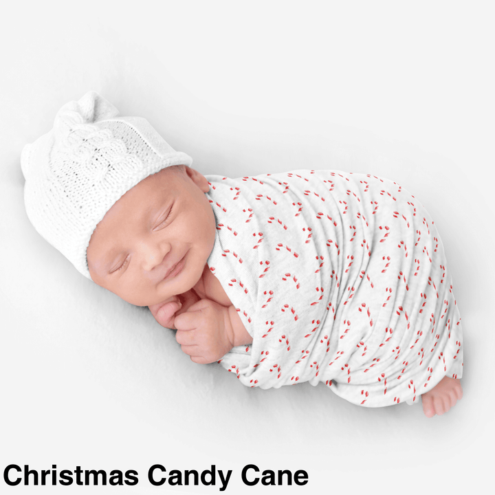 Bamboo Snuggle Stretch Wrap - Assorted Christmas Candy Cane Wraps