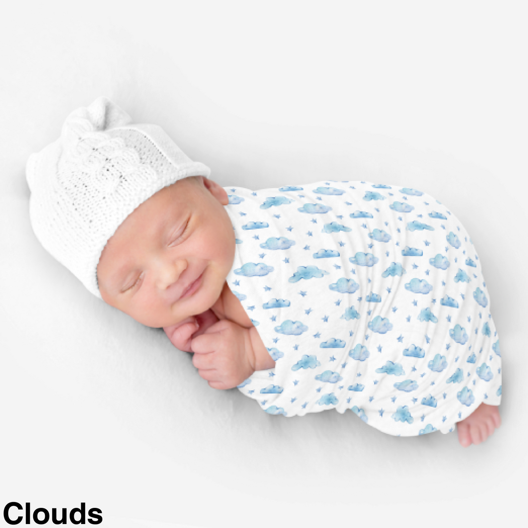 Bamboo Snuggle Stretch Wrap - Assorted Clouds Wraps