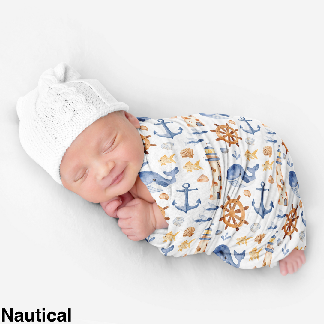 Bamboo Snuggle Stretch Wrap - Assorted Nautical Wraps