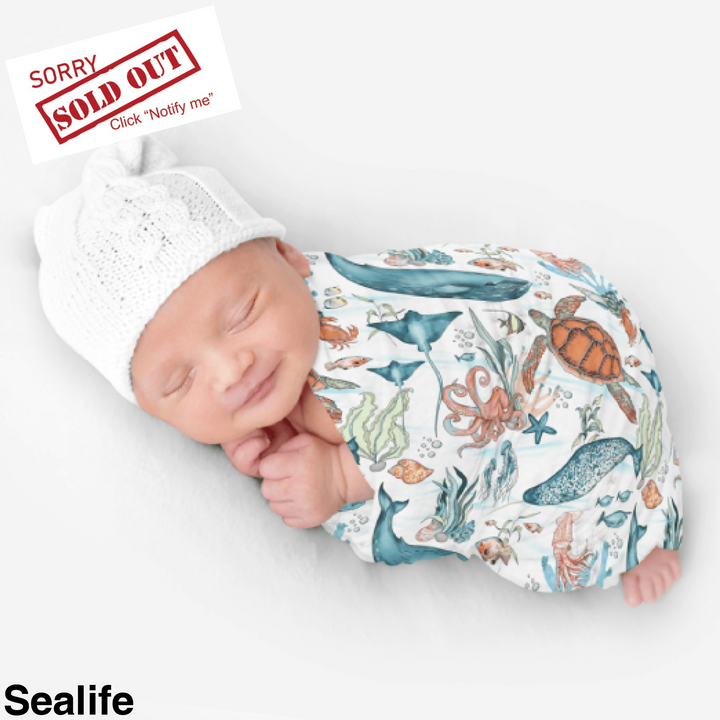 Bamboo Snuggle Stretch Wrap - Assorted Sealife Wraps