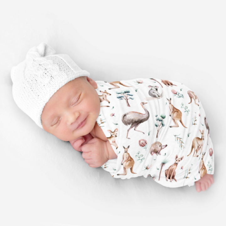 Bamboo Snuggle Stretch Wrap - Assorted Australian Animals Wraps