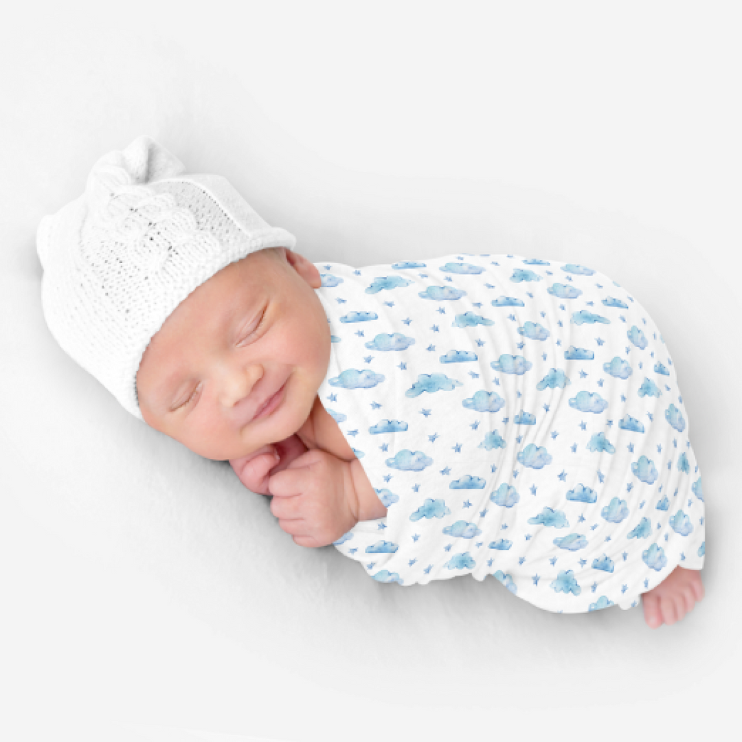 Bamboo Snuggle Stretch Wrap - Assorted Clouds Wraps
