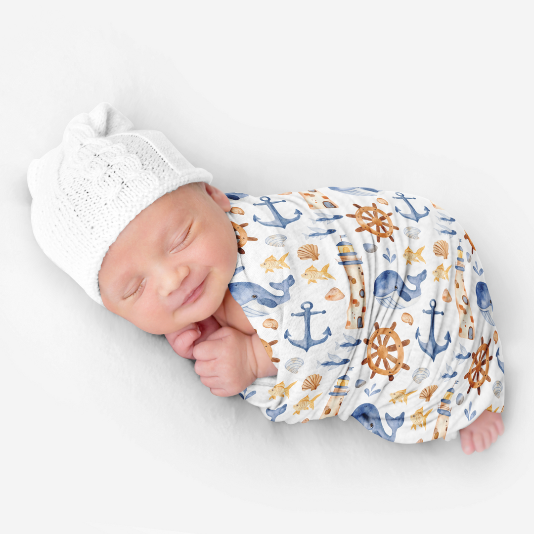 Bamboo Snuggle Stretch Wrap - Assorted Nautical Wraps