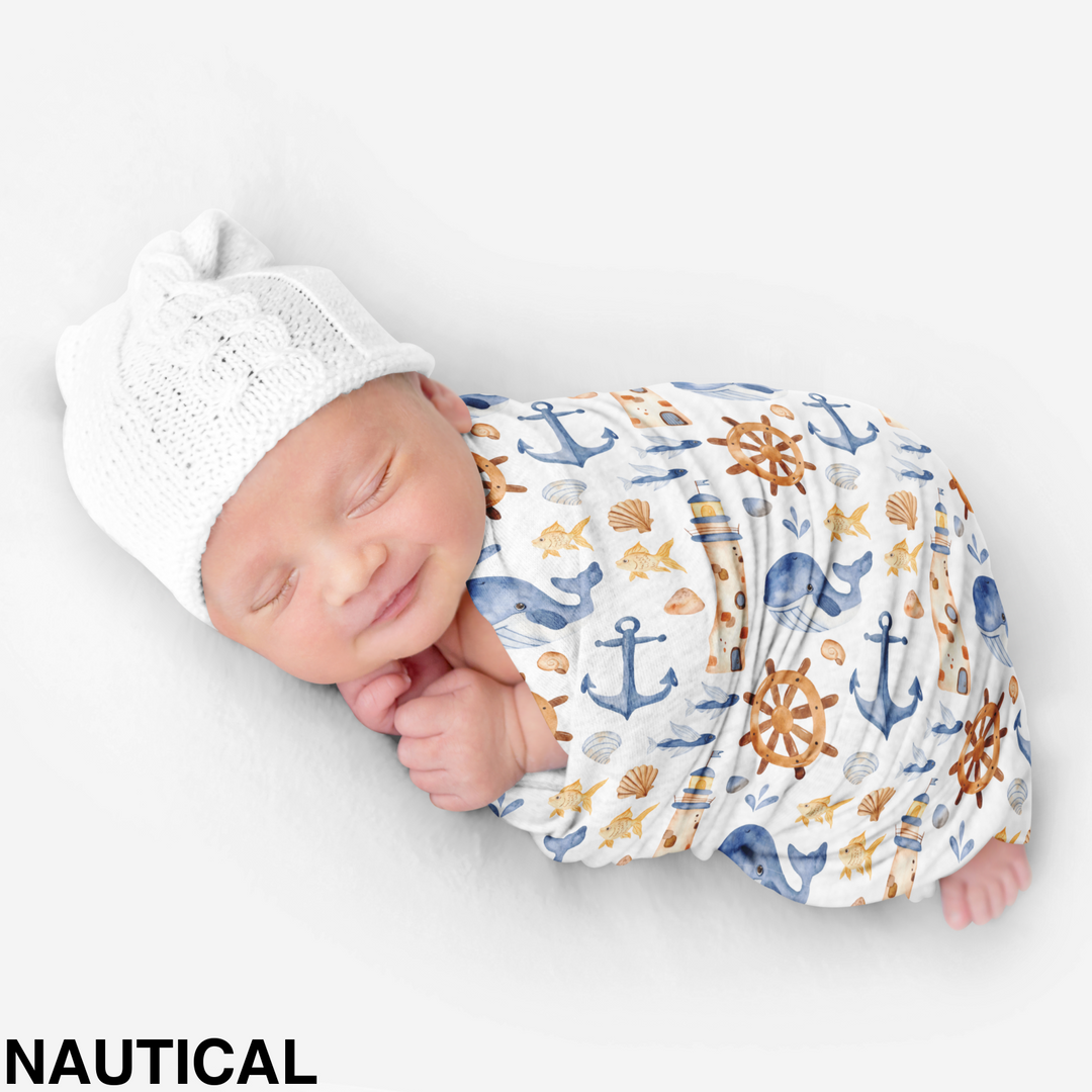 Bamboo Snuggle Stretch Wrap - Assorted Nautical Wraps