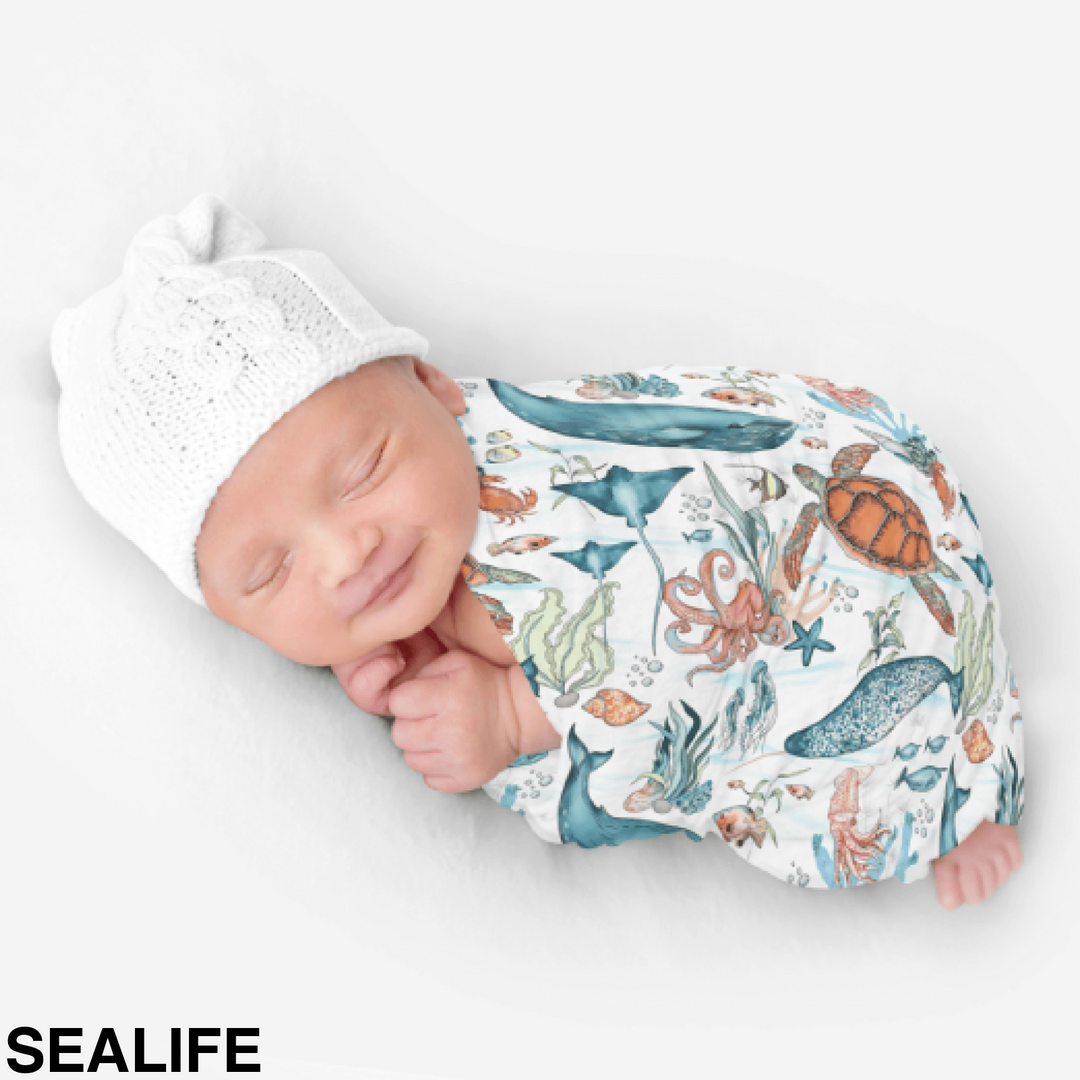 Bamboo Snuggle Stretch Wrap - Assorted Sealife Wraps