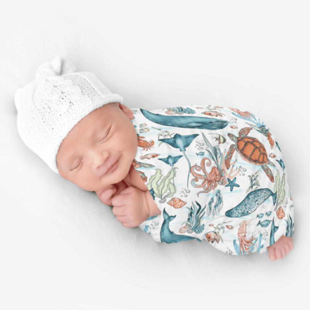 Bamboo Snuggle Stretch Wrap - Assorted Sealife Wraps