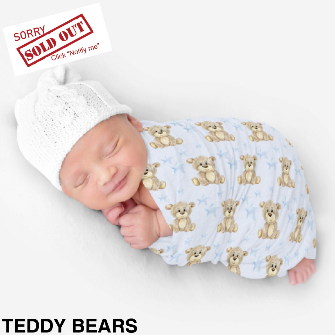 Bamboo Snuggle Stretch Wrap - Assorted Teddy Bears Wraps