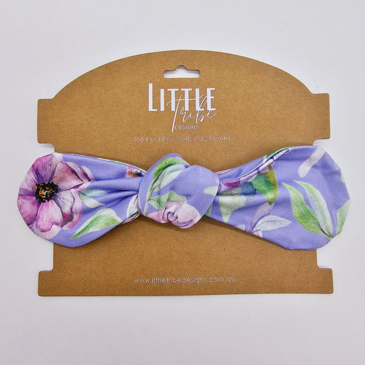 Bamboo Topknot Headband - Assorted Bloom Beanies & Headbands