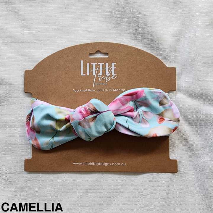 Bamboo Topknot Headband - Camellia Beanies & Headbands