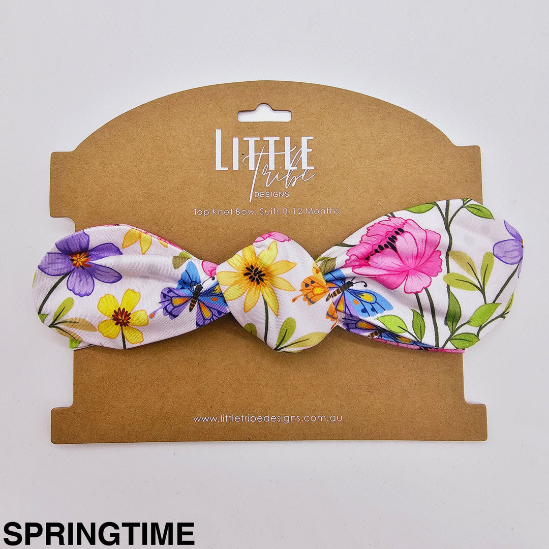 Bamboo Topknot Headband - Assorted Springtime Beanies & Headbands