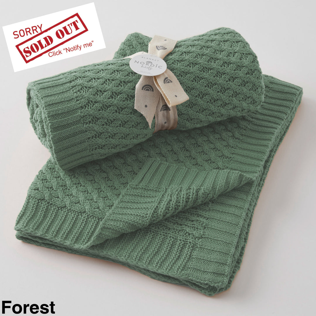 Basket Weave Knit Forest