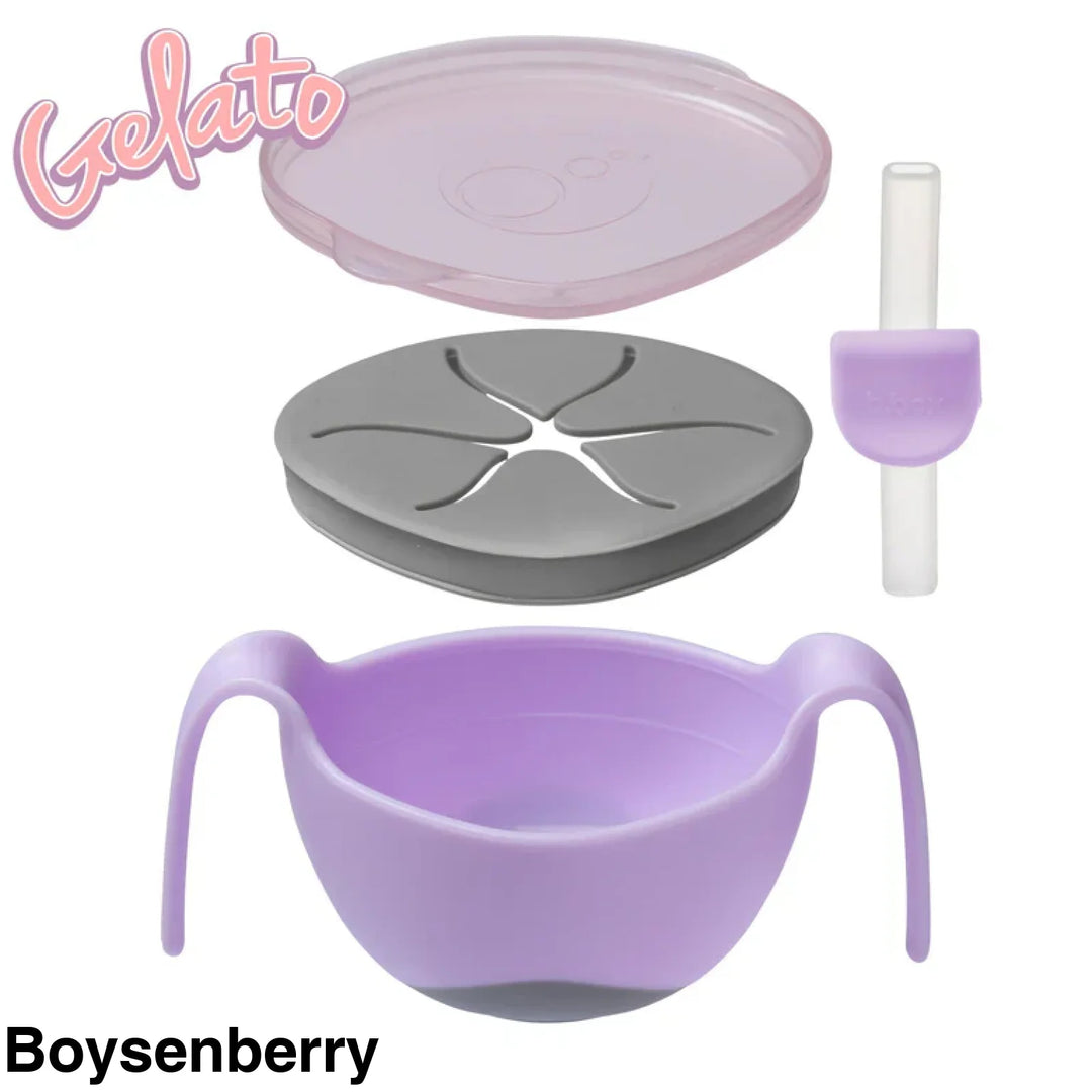 BBox Bowl and Straw Boysenberry