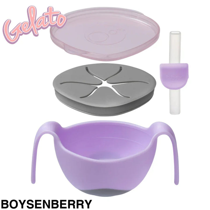 BBox Bowl and Straw Boysenberry