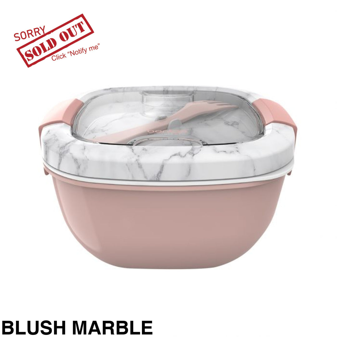 Bentgo All-In-One Salad Container Blush Marble