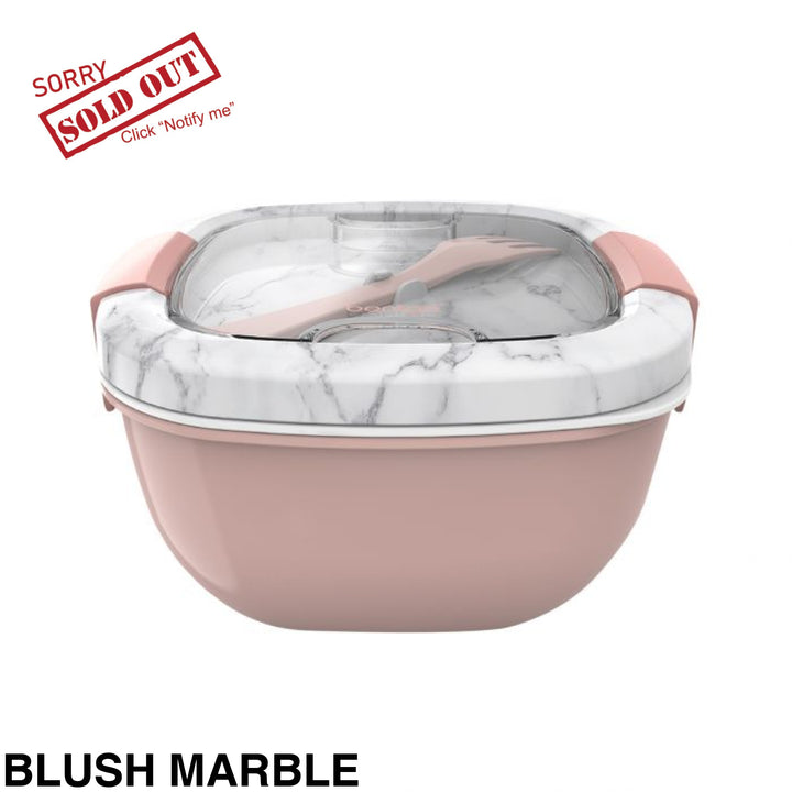 Bentgo All-In-One Salad Container Blush Marble