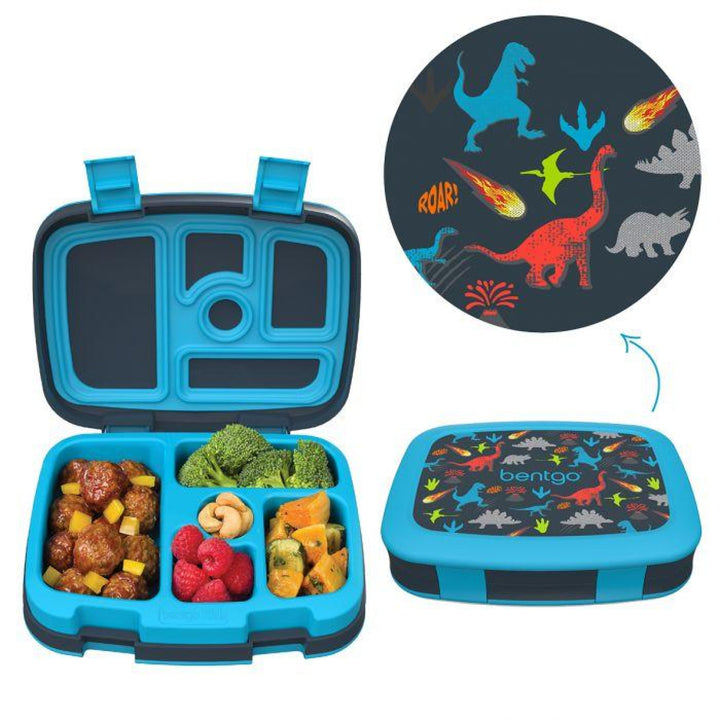 Bentgo Kids Leak-Proof Print Bento Lunch Box Dinosaurs