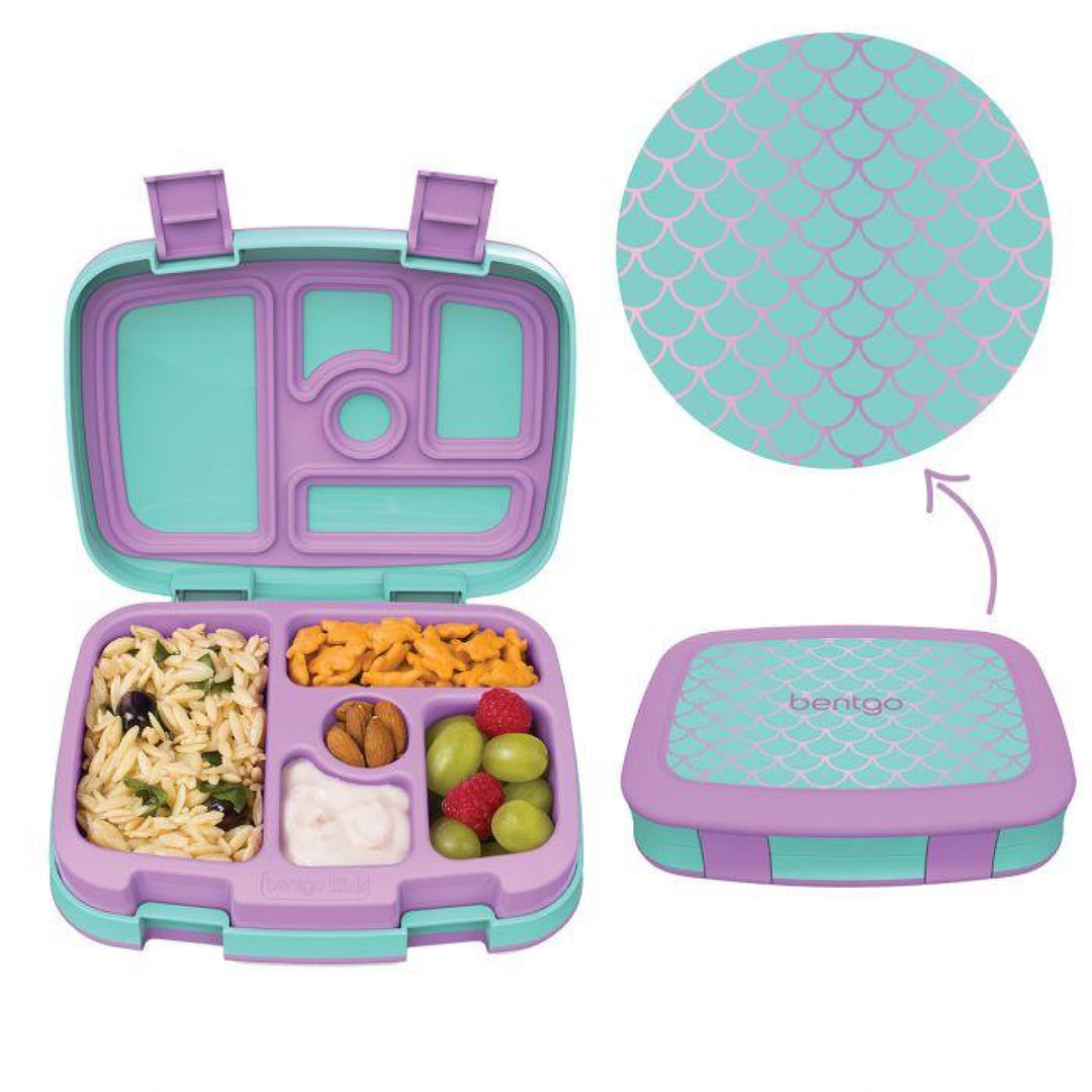 Bentgo Kids Leak-Proof Print Bento Lunch Box Mermaid Scales