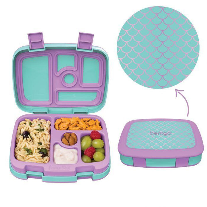 Bentgo Kids Leak-Proof Print Bento Lunch Box Mermaid Scales