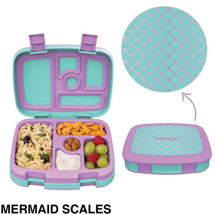 Bentgo Kids Leak-Proof Print Bento Lunch Box Mermaid Scales