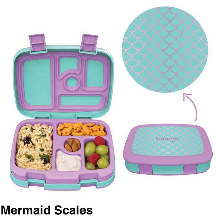 Bentgo Kids Leak-Proof Print Bento Lunch Box Mermaid Scales