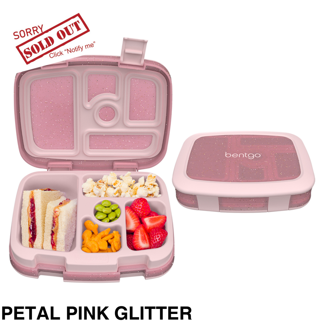 Bentgo Kids Leak-Proof Print Bento Lunch Box Petal Pink Glitter