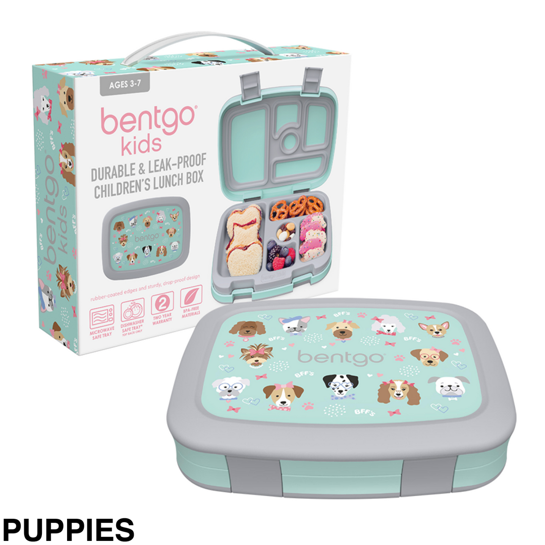 Bentgo Kids Leak-Proof Print Bento Lunch Box Puppies