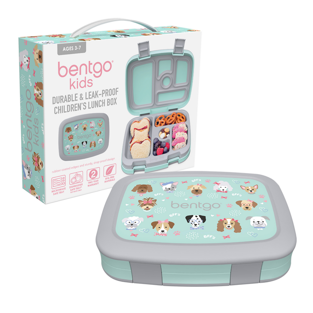 Bentgo Kids Leak-Proof Print Bento Lunch Box Puppies