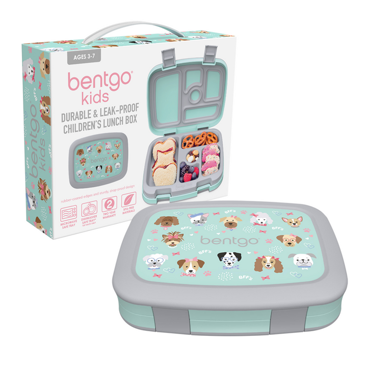 Bentgo Kids Leak-Proof Print Bento Lunch Box Puppies