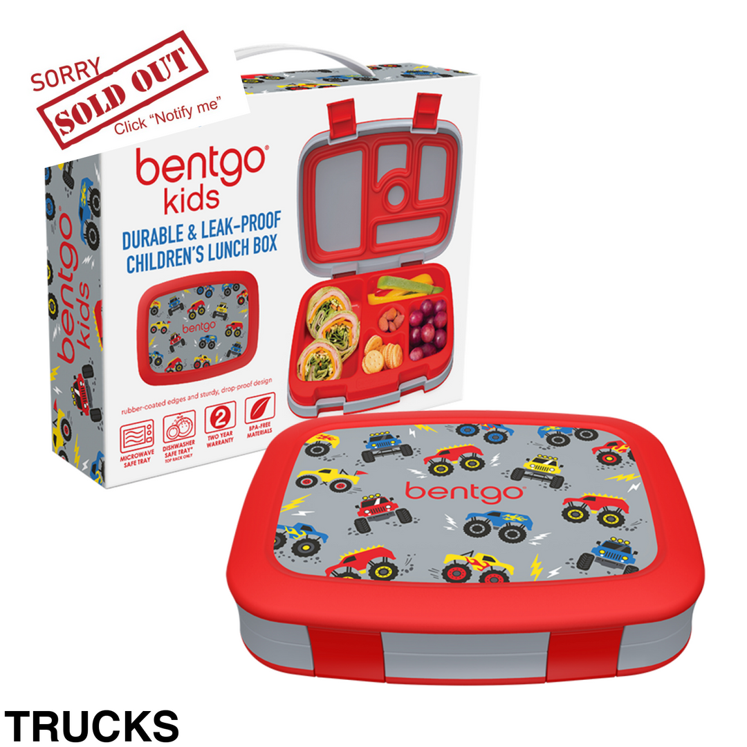Bentgo Kids Leak-Proof Print Bento Lunch Box Trucks