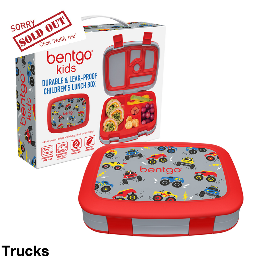 Bentgo Kids Leak-Proof Print Bento Lunch Box Trucks